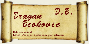 Dragan Beoković vizit kartica